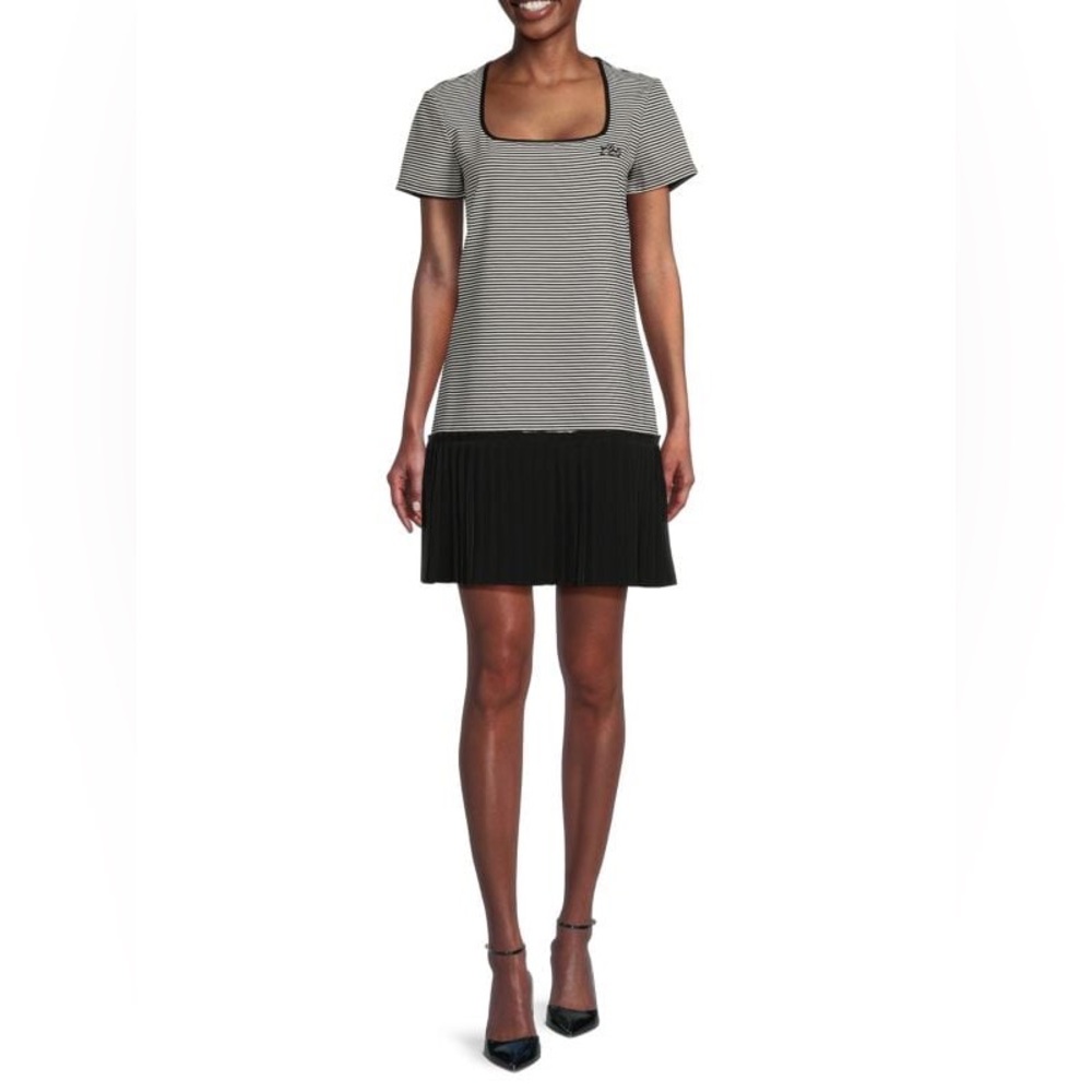Karl Lagerfeld Paris Striped T Shirt Mini Dress women’s size XL